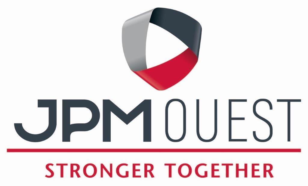 Logo JPM OUEST, stronger together